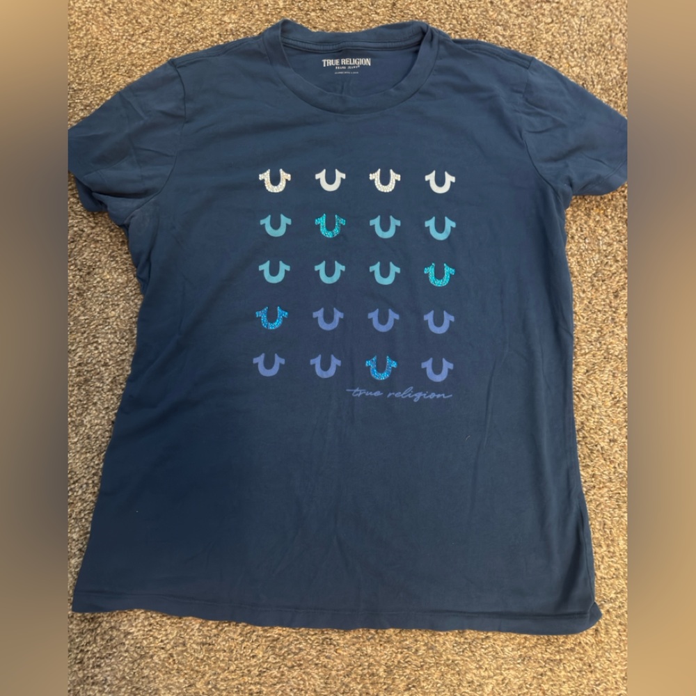 True Religion dark teal s/s Tee